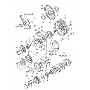 Коленвал VW T4 1,9 td ABL 