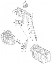 Форсунка в сборе 2,4 D VW T4