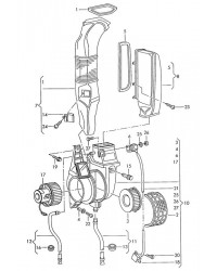 Корпус воздухораспределителя VW T4