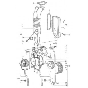 Корпус воздухораспределителя VW T4