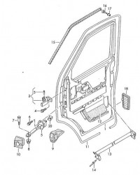 Дверь передняя правая VW T4