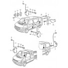 Электромотор левой пассажирской сдвижной двери VW T4