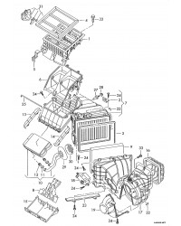 Корпус печки кондиционера VW Transporter T5