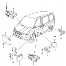 Блок управления AIRBAG VW Transporter T5